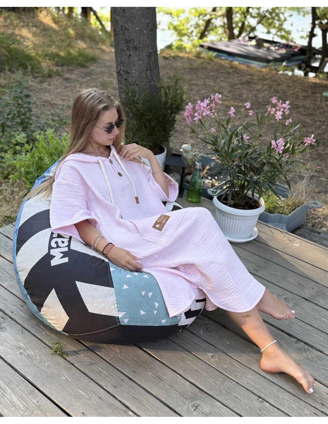 ПОНЧО MAZE STYLE PINK